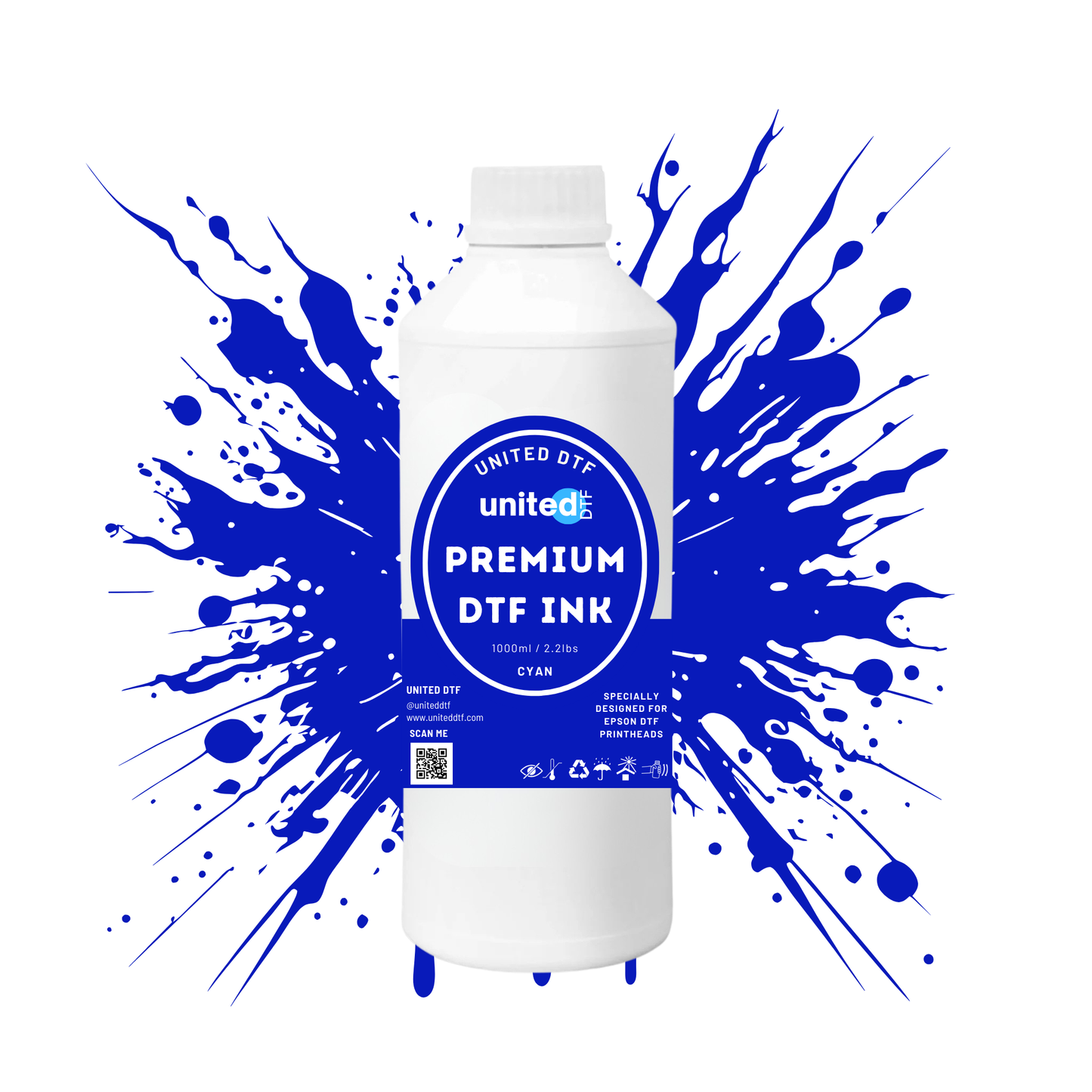 United DTF - Cyan Ink 1 Liter
